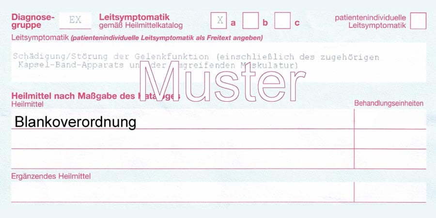 Blanko-Verordnung Muster