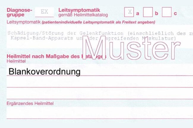 Blanko-Verordnung Muster